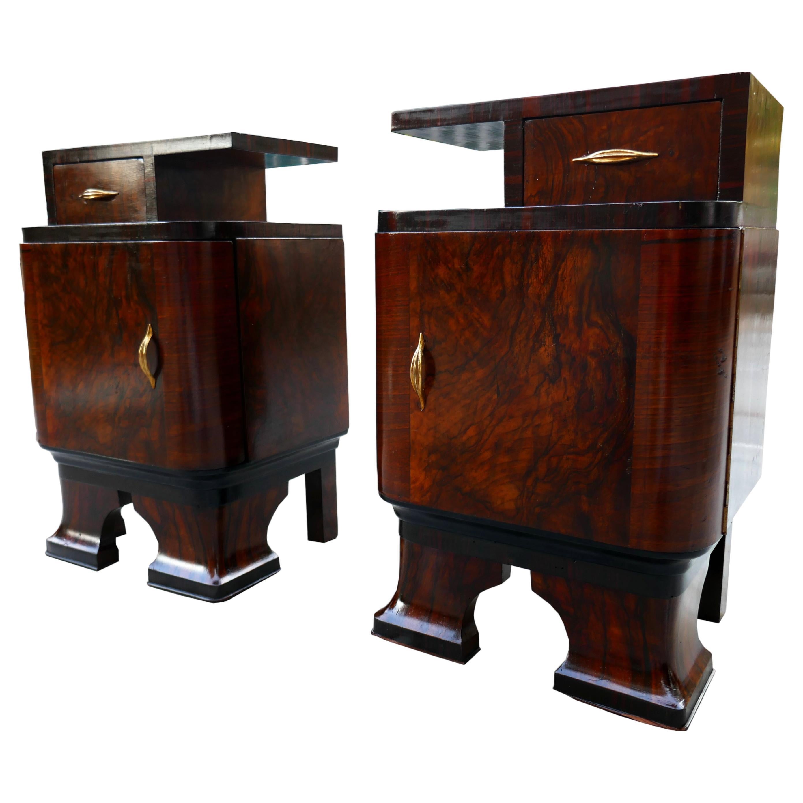 Pair of bedside tables, possible Atelier Borsani 