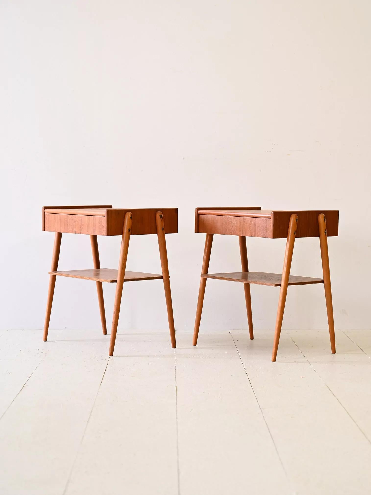 Coppia di comodini scandinavi In Good Condition In Brescia, IT
