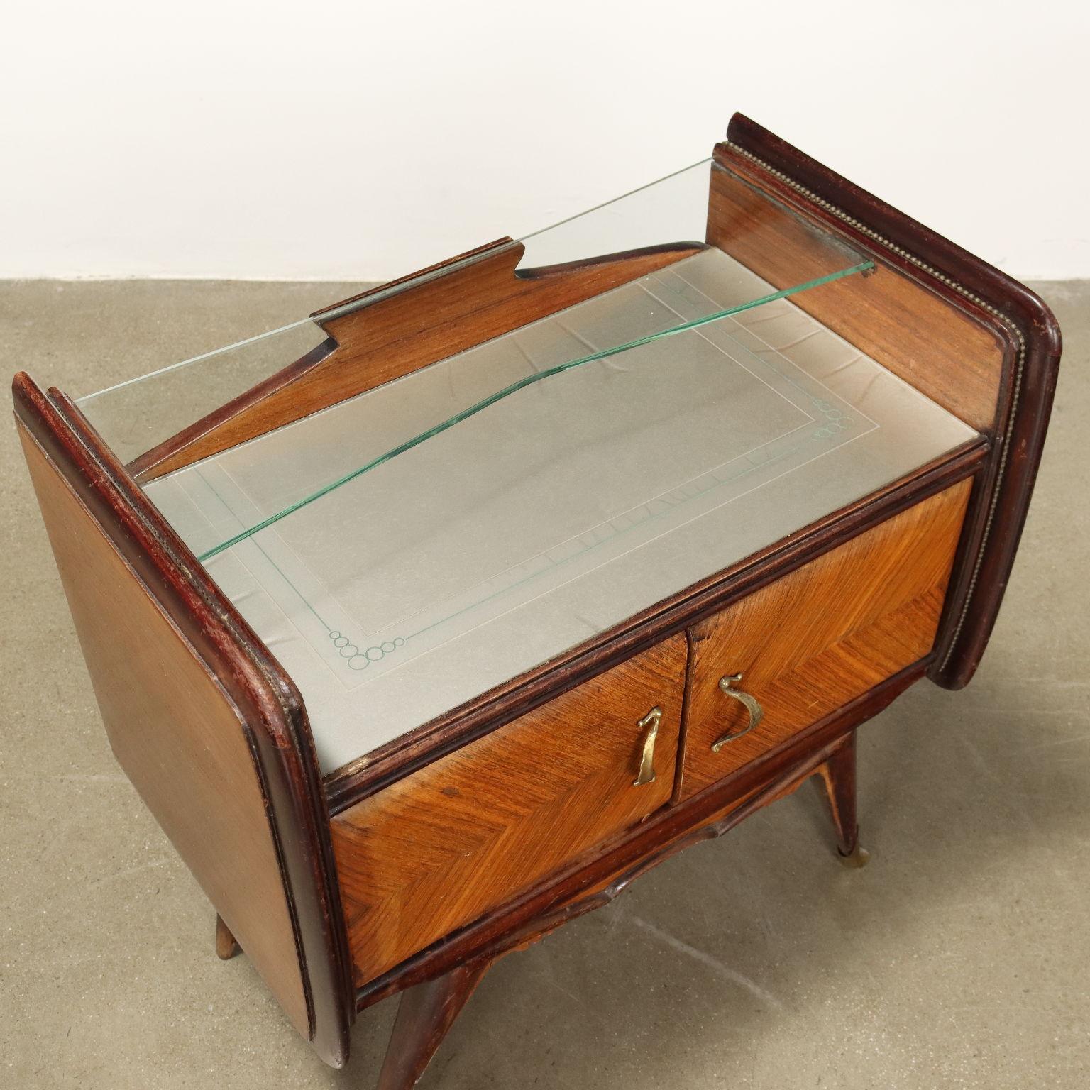 Paire de tables de chevet vintage, années 1950-60 en vente 1