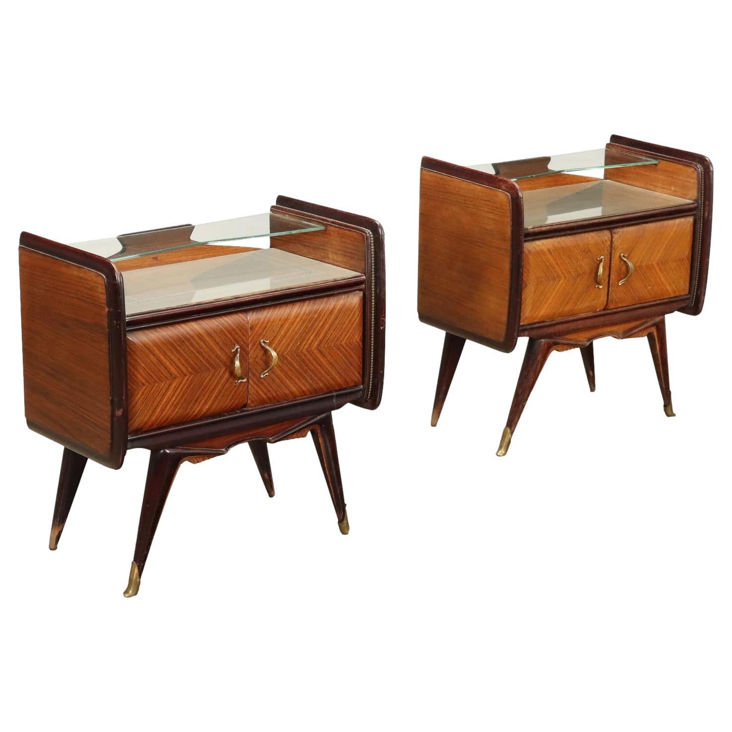 Paar Vintage-Nachttische, 1950-60er Jahre