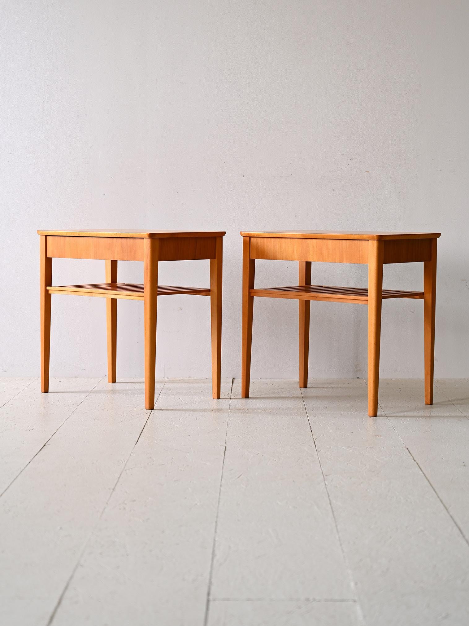 Mid-20th Century Pair of 1960s vintage nightstands For Sale