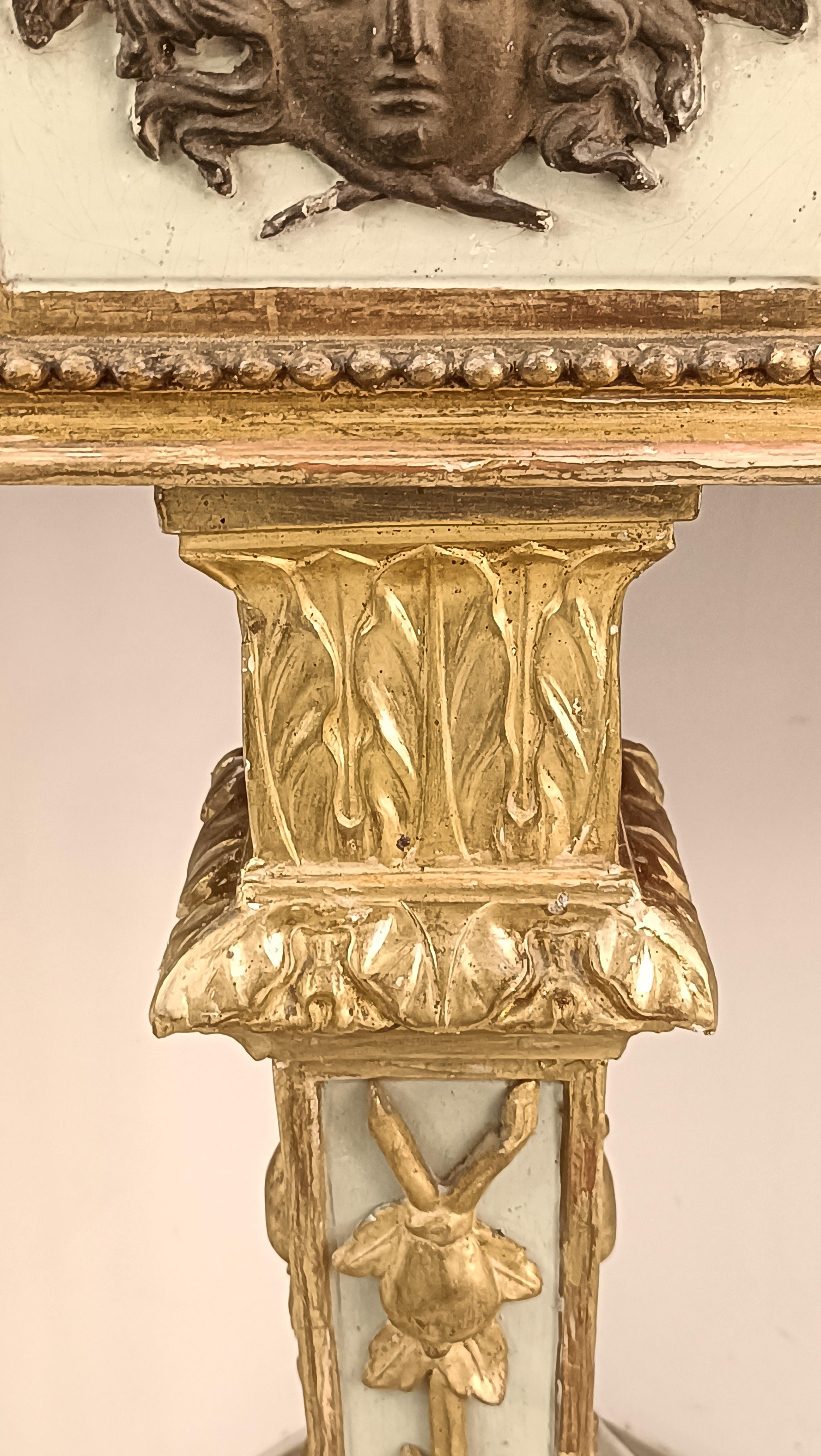 Paar neoklassizistische Louis-XVI-Konsolen aus Holz und Marmor, 18. Jahrhundert Italien im Angebot 4