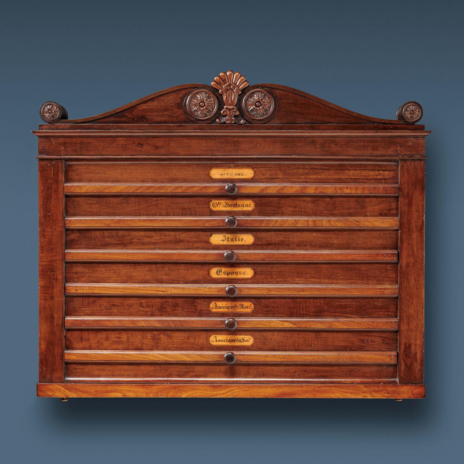 Italian Pair of Containers for Geographical Atlas Henry Thomas Peters (1792-1852) att