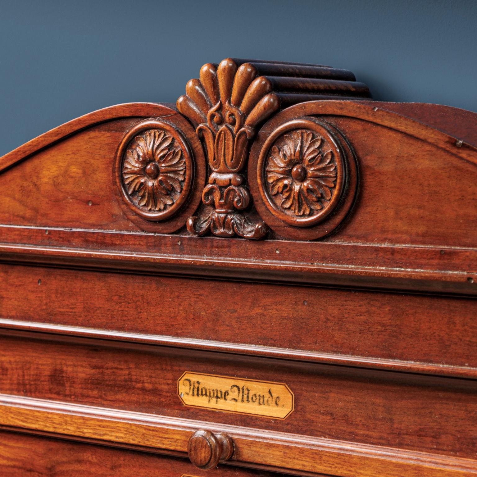 Pair of Containers for Geographical Atlas Henry Thomas Peters (1792-1852) att In Fair Condition In Milano, IT