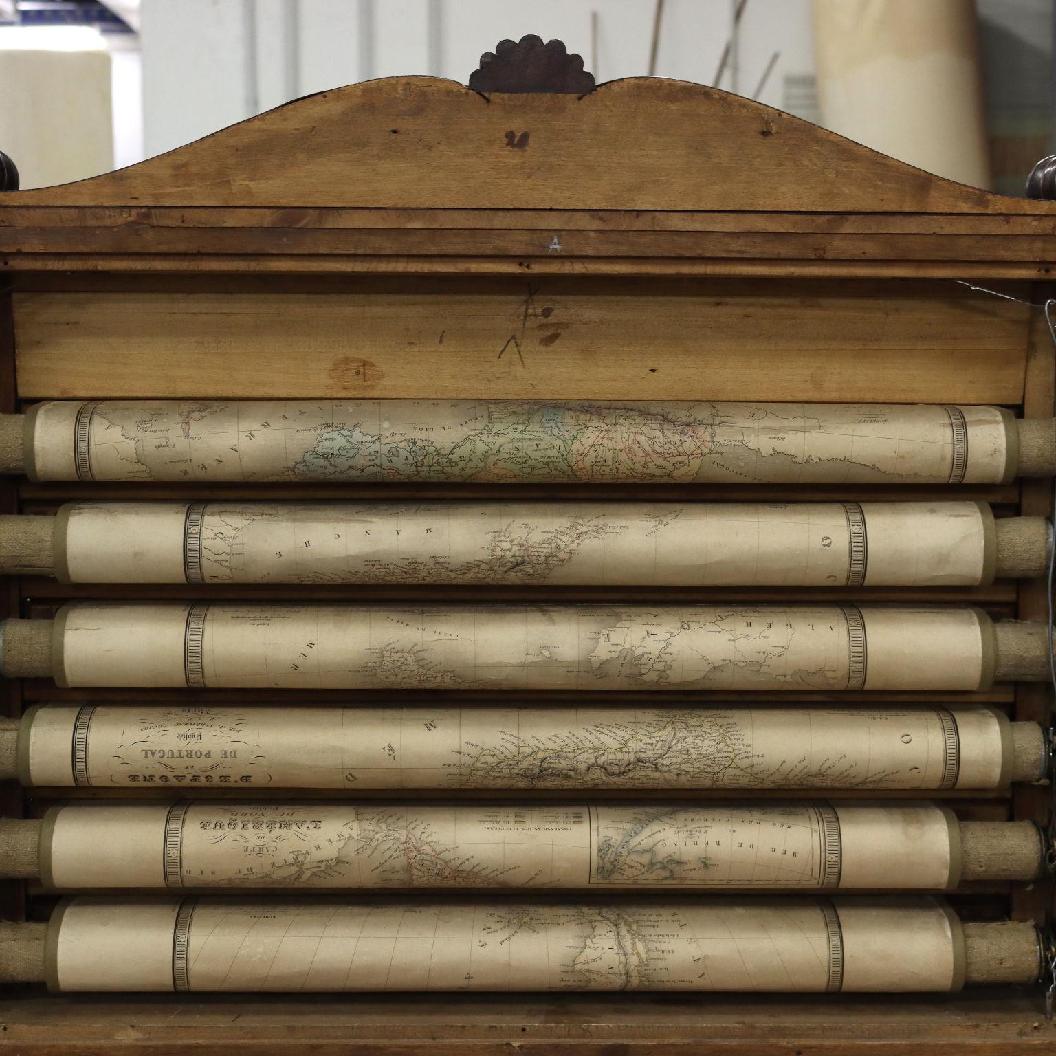 Pair of Containers for Geographical Atlas Henry Thomas Peters (1792-1852) att 2