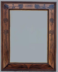 Pair of Art Nouveau / Art Nouveau carved walnut frames - Early 20th century