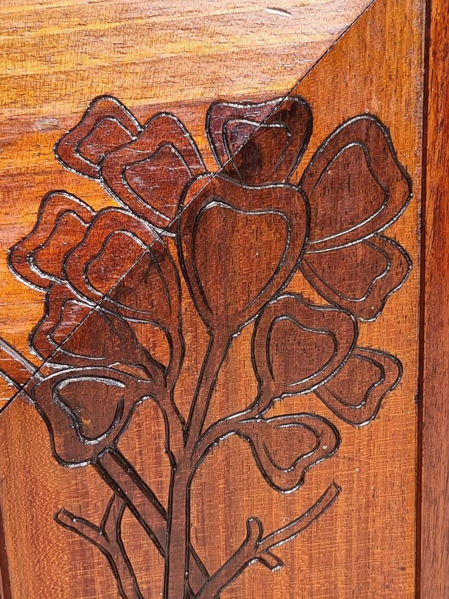 Paar geschnitzte Nussbaumrahmen im Jugendstil - frühes 20. Jahrhundert im Zustand „Gut“ im Angebot in Vicenza, IT