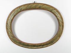 Coppia di cornici ovali marmorizzate, Veneto, Luigi XIV°