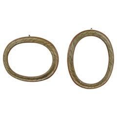 Pair of marbled oval frames, Venetian, Louis XIV°