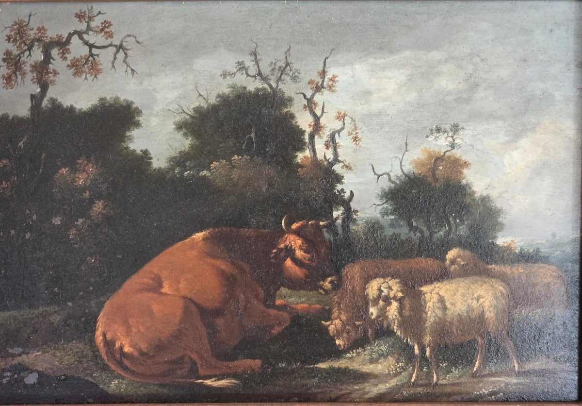 Pair of paintings on copper Michiel Carree For Sale