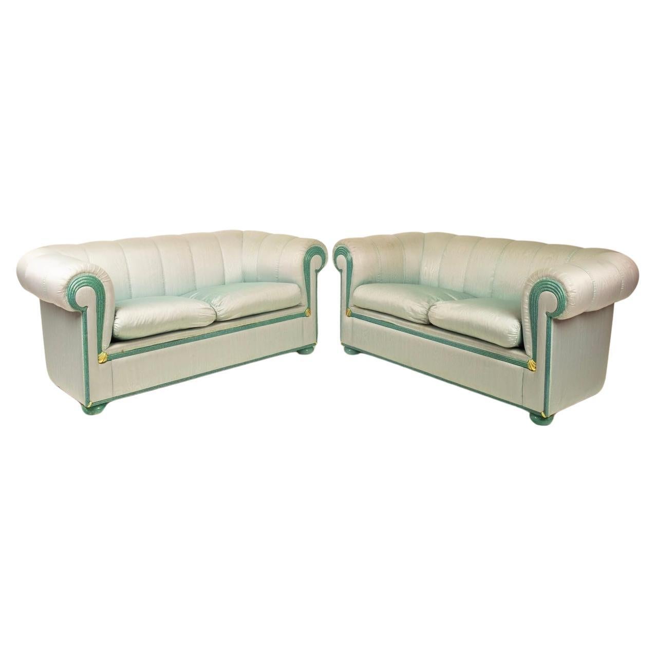 Pair of sofas by Fabrizio Smania for Smania Studio Interni For Sale