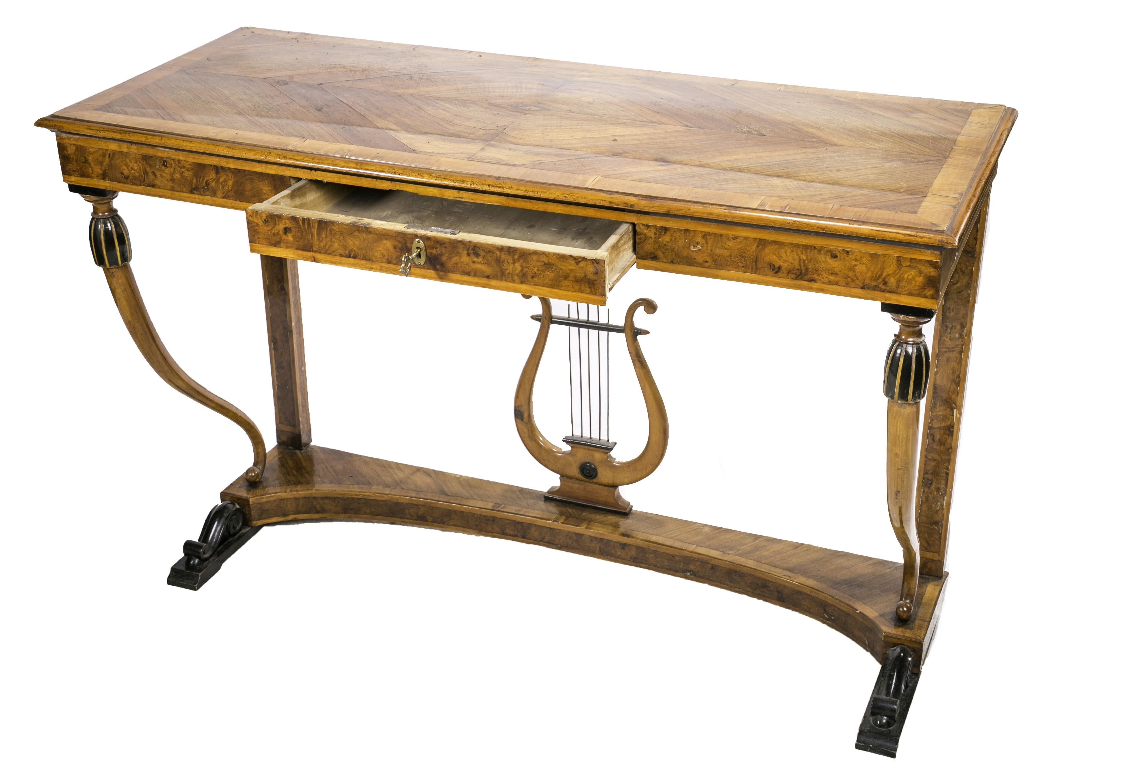 Zwei elegante neoklassizistische Konsolen aus den 1800er Jahren (Italian) im Angebot