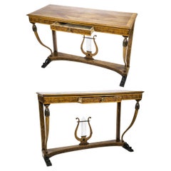 Pair of elegant neoclassical consoles from the 1800s