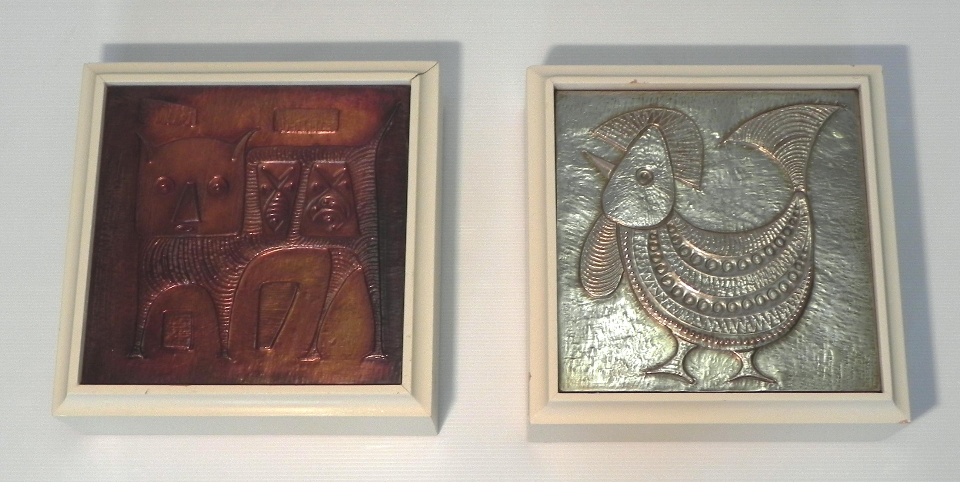 coppia di formelle decorative, Anni '70 im Angebot 3