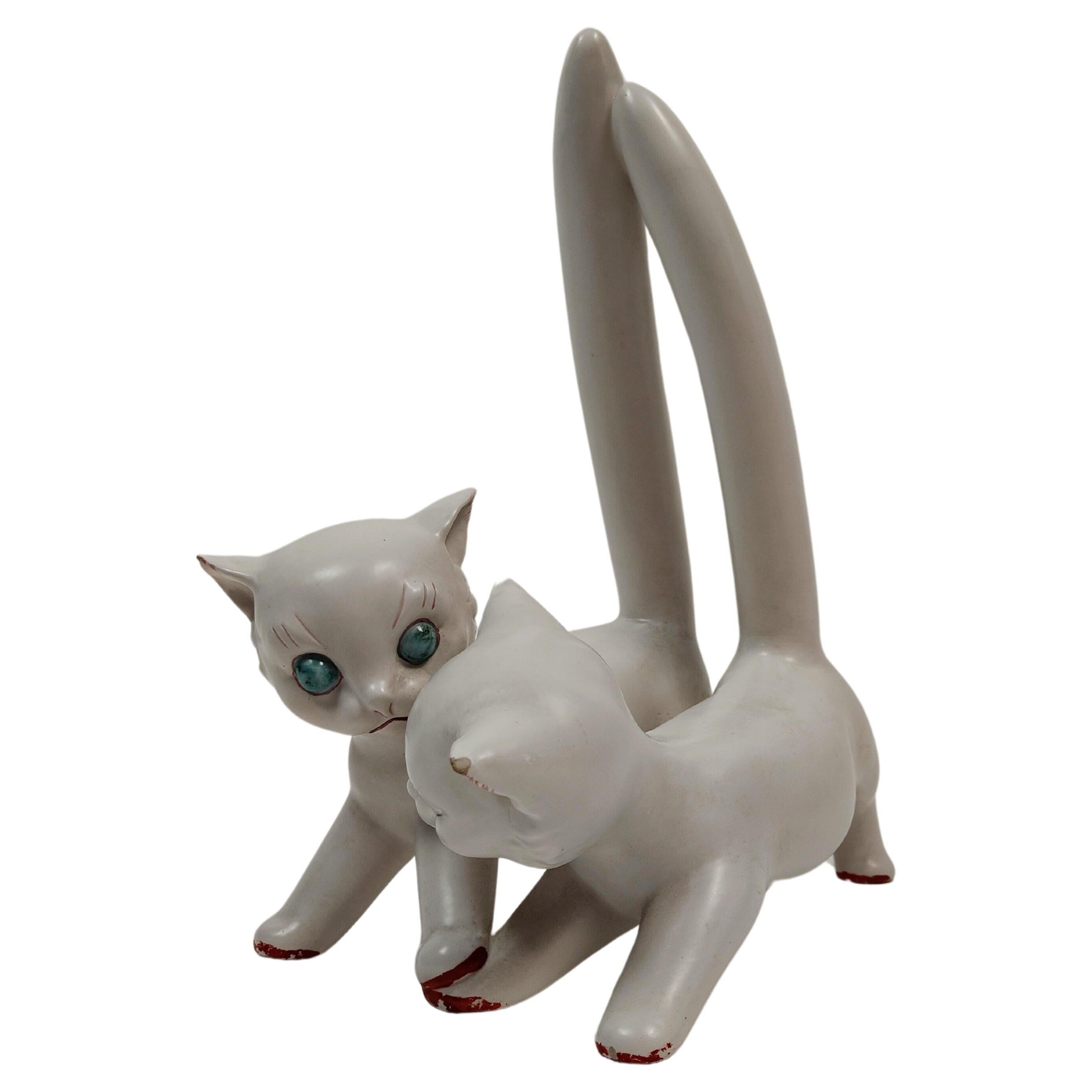 Gatitos de cerámica de Tarcisio Tosin, Italia, 1940