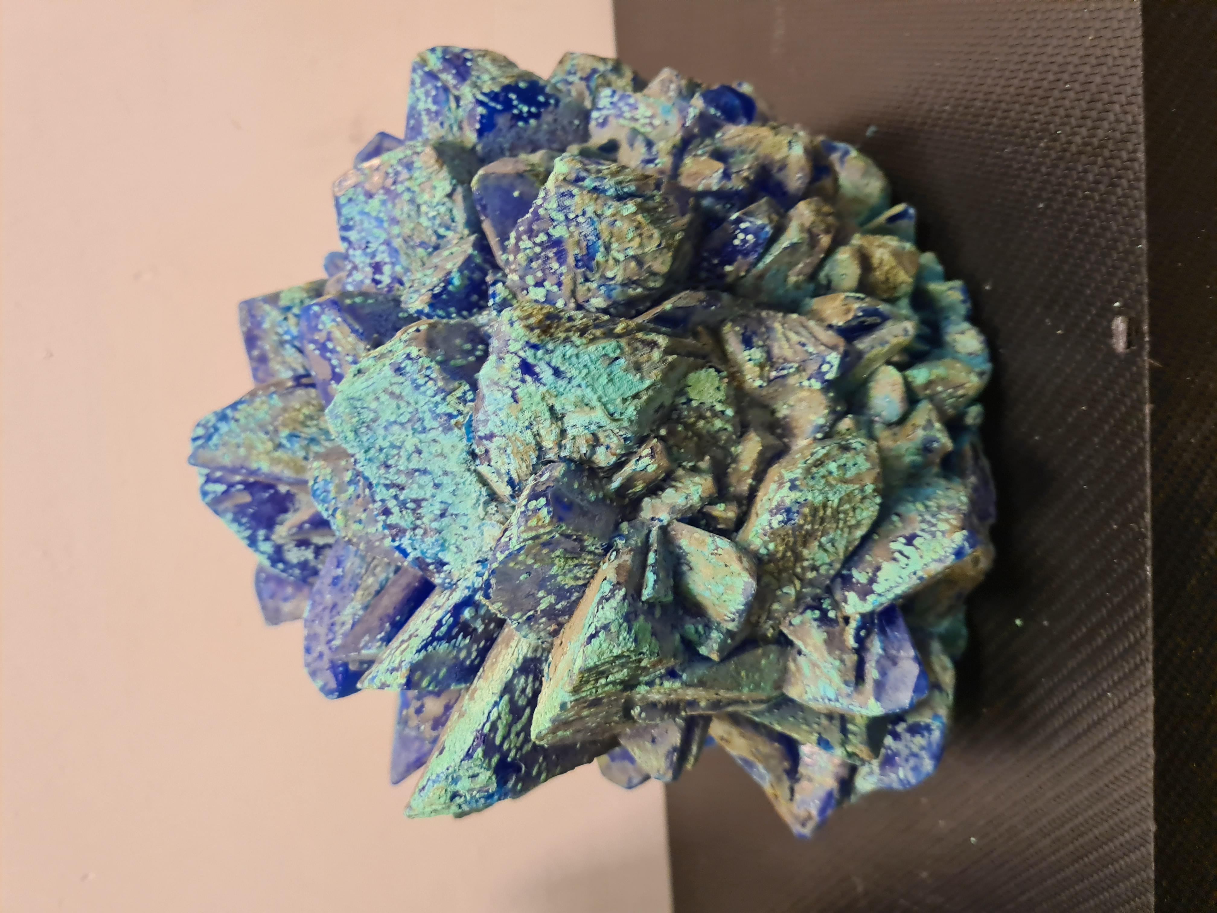 Pair of Large Calcantite Minerals For Sale 8