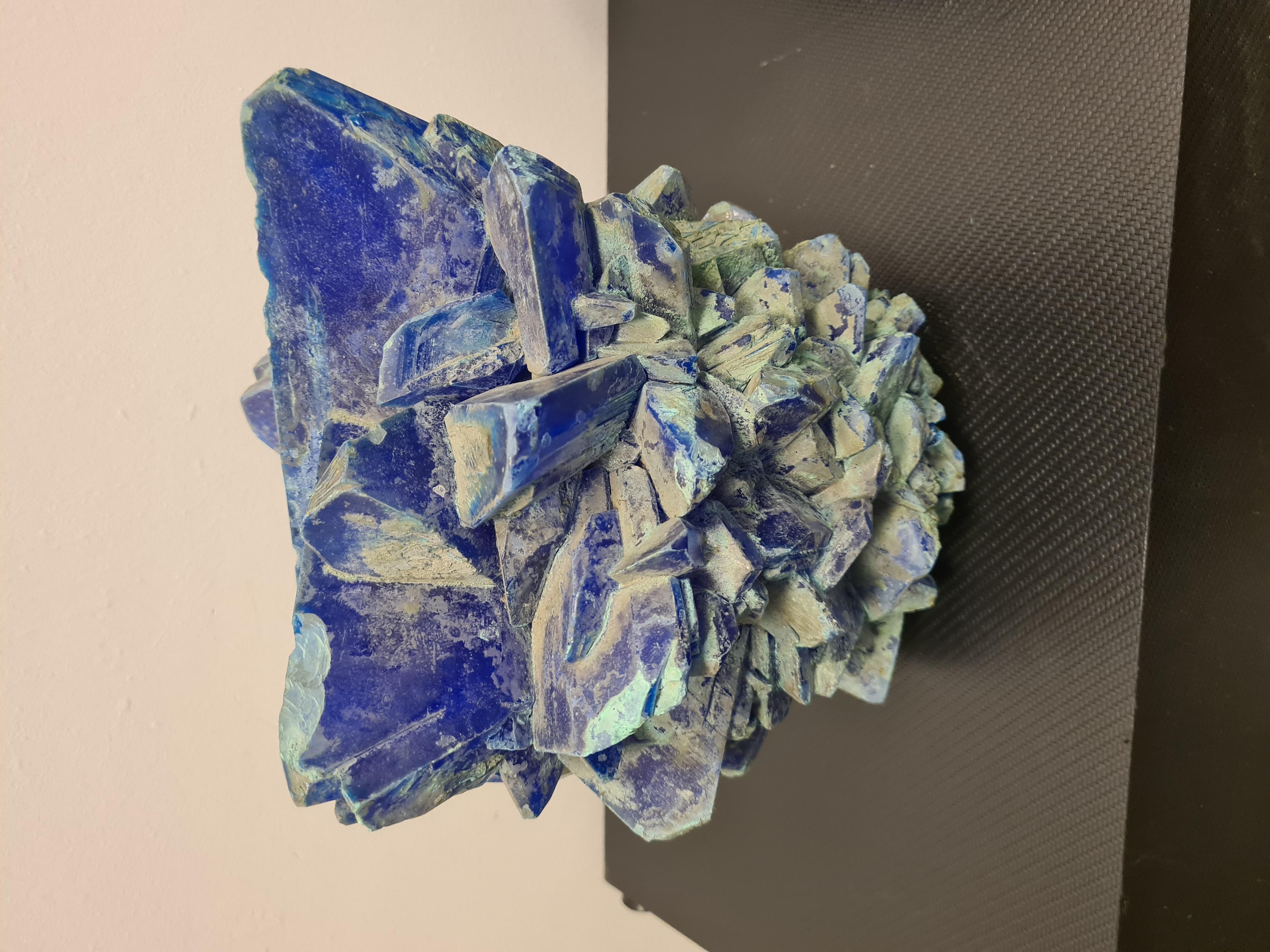 Pair of Large Calcantite Minerals For Sale 9