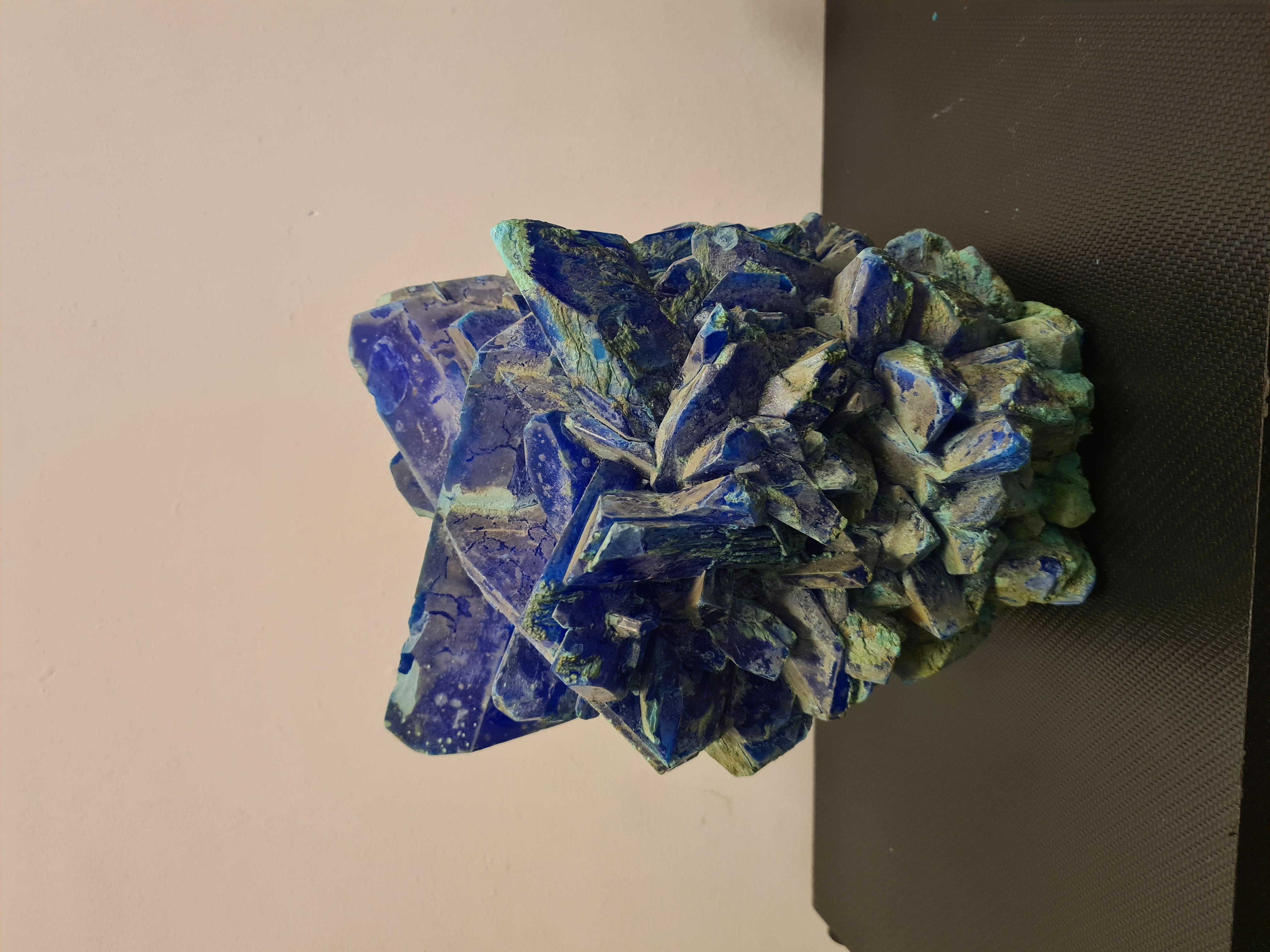 German Pair of Large Calcantite Minerals For Sale