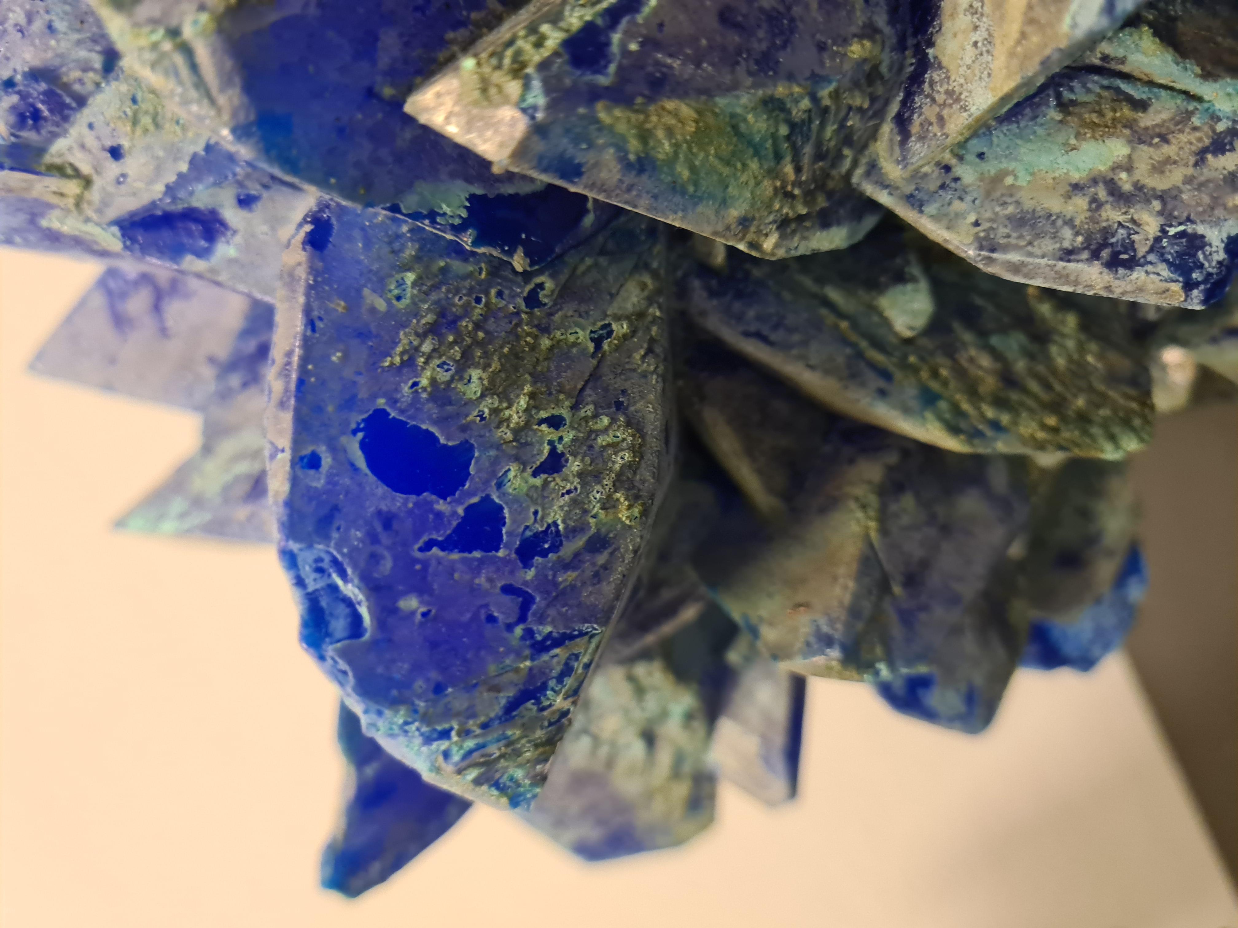 Pair of Large Calcantite Minerals For Sale 1
