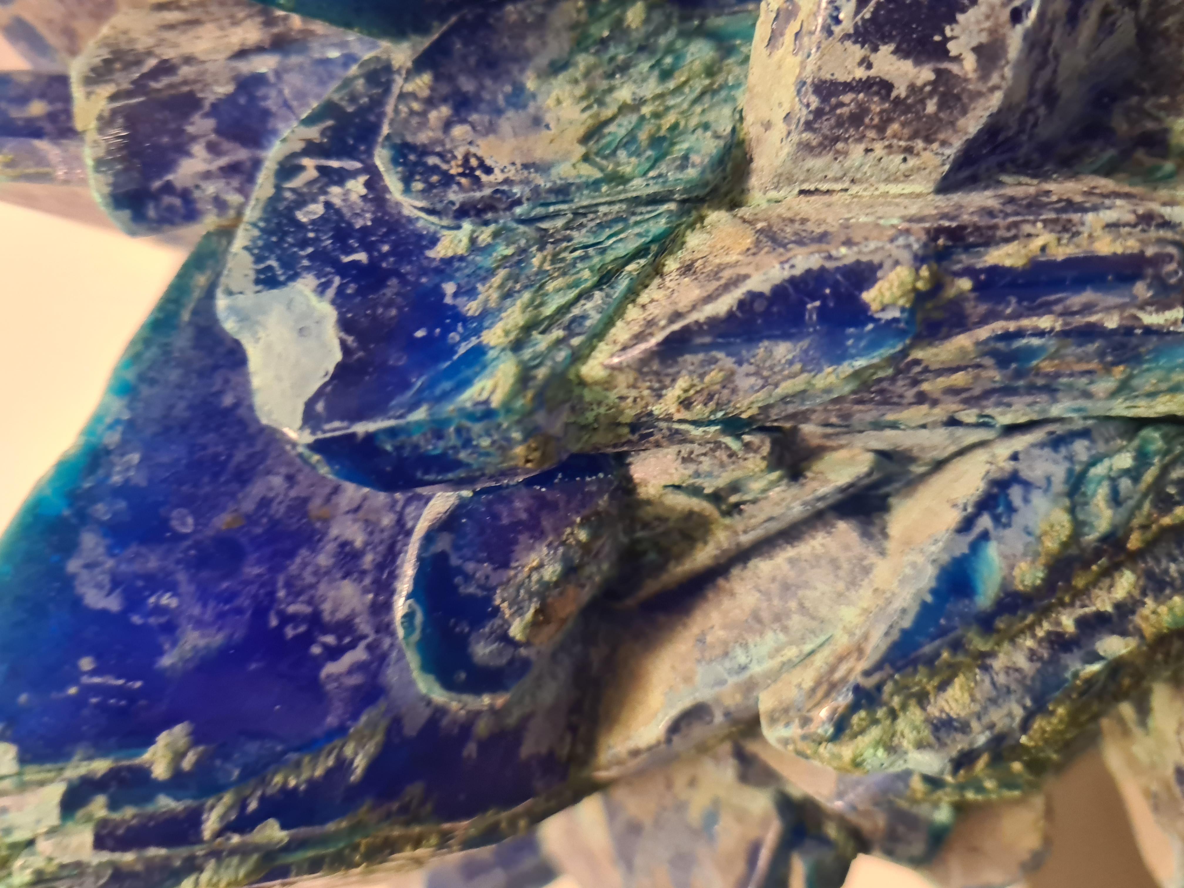 Pair of Large Calcantite Minerals For Sale 2