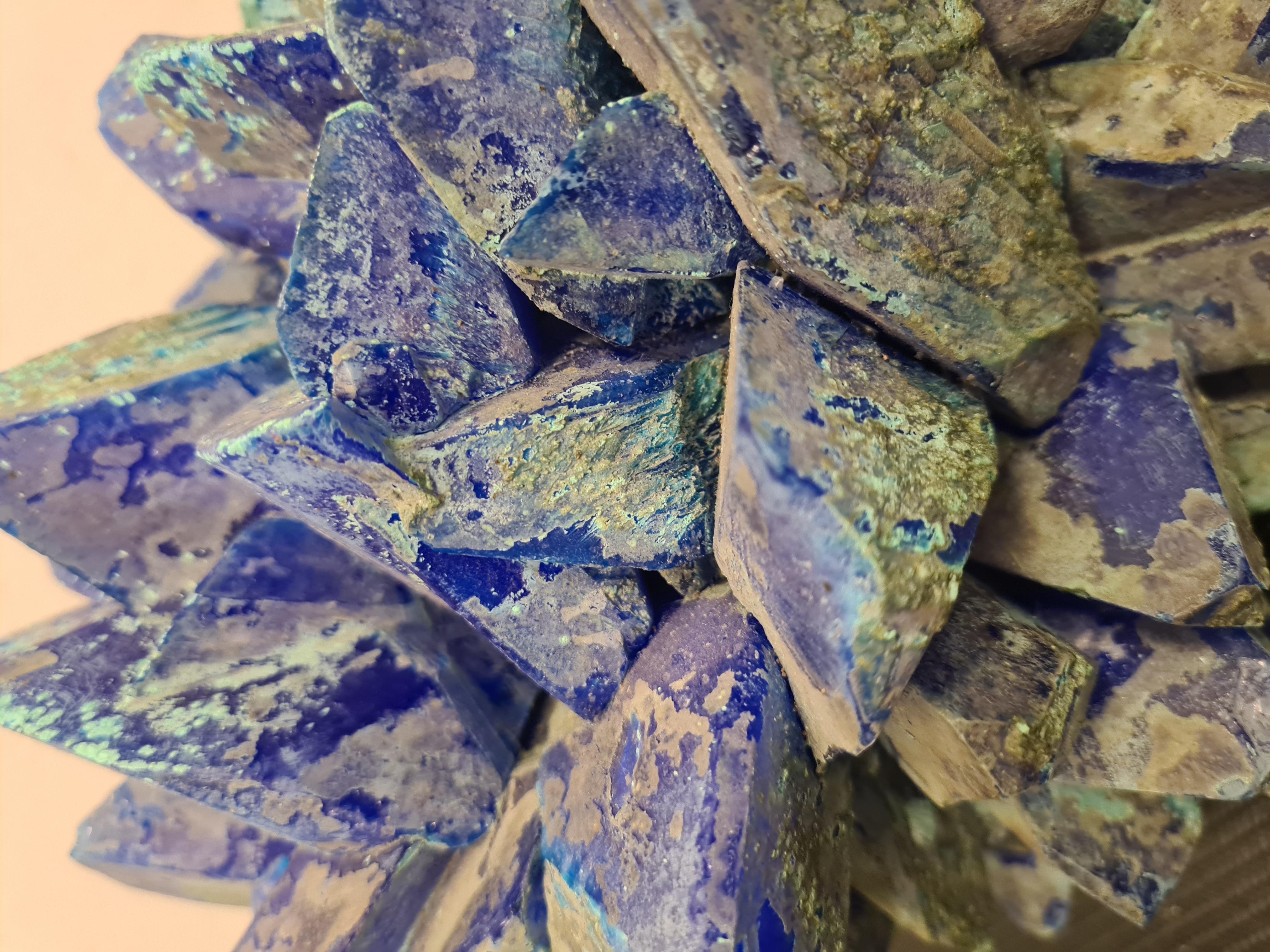 Pair of Large Calcantite Minerals For Sale 3