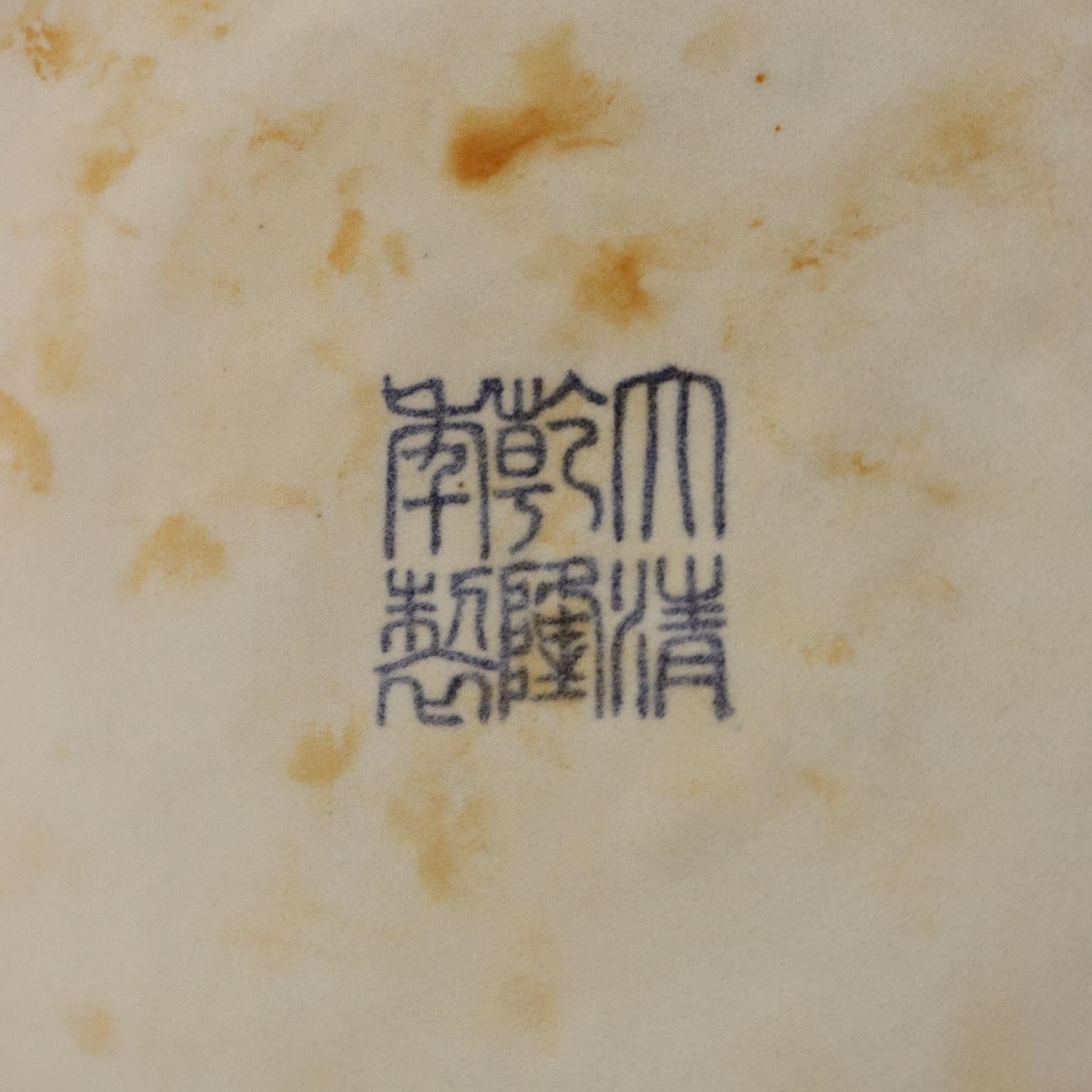 Coppia di Grandi Vasi a Balaustro con Coperchio Cina XX Secolo en venta 6