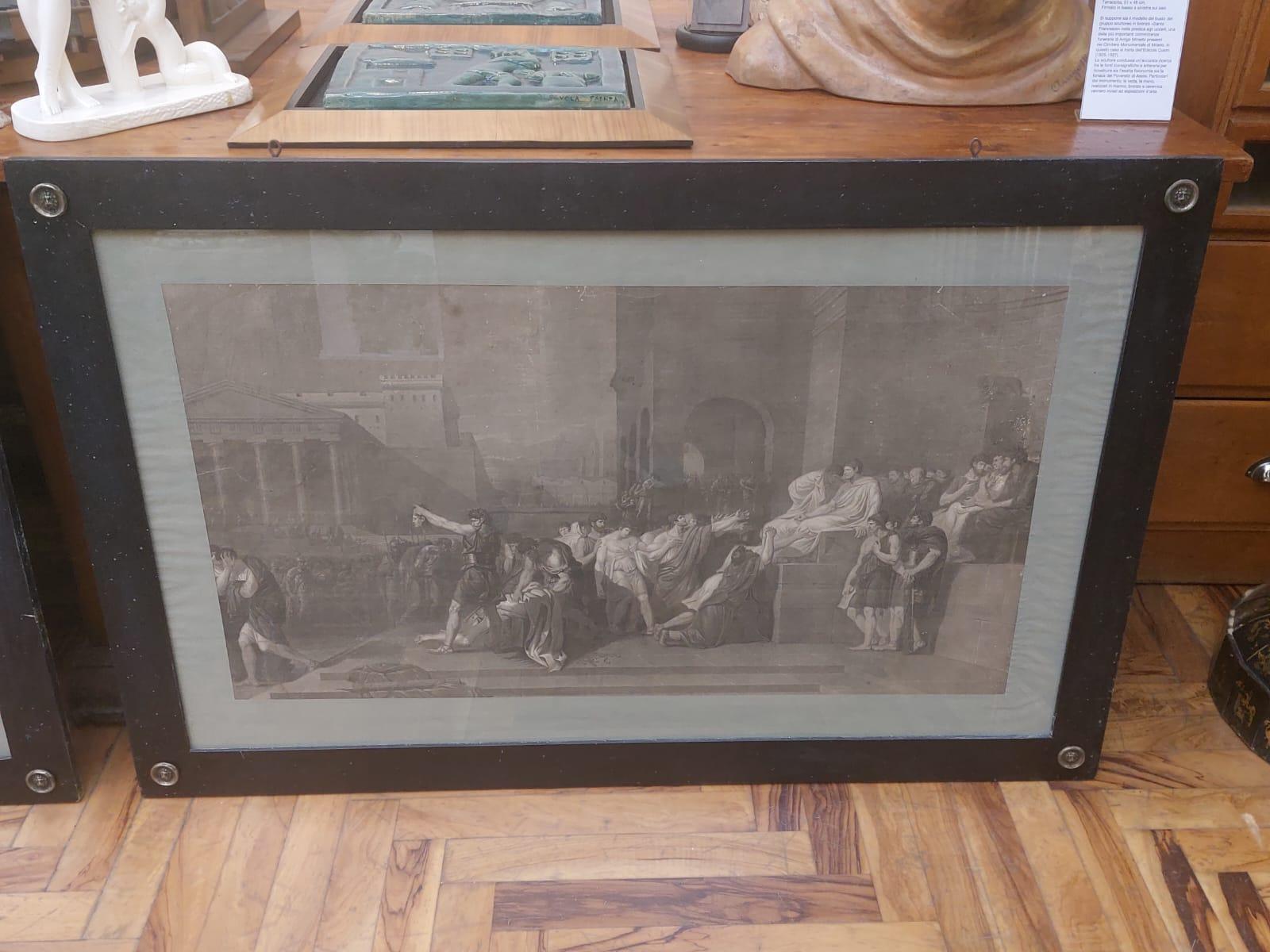 Pair of engravings with historical subject- Guillaume Guillon Lethière For Sale 2