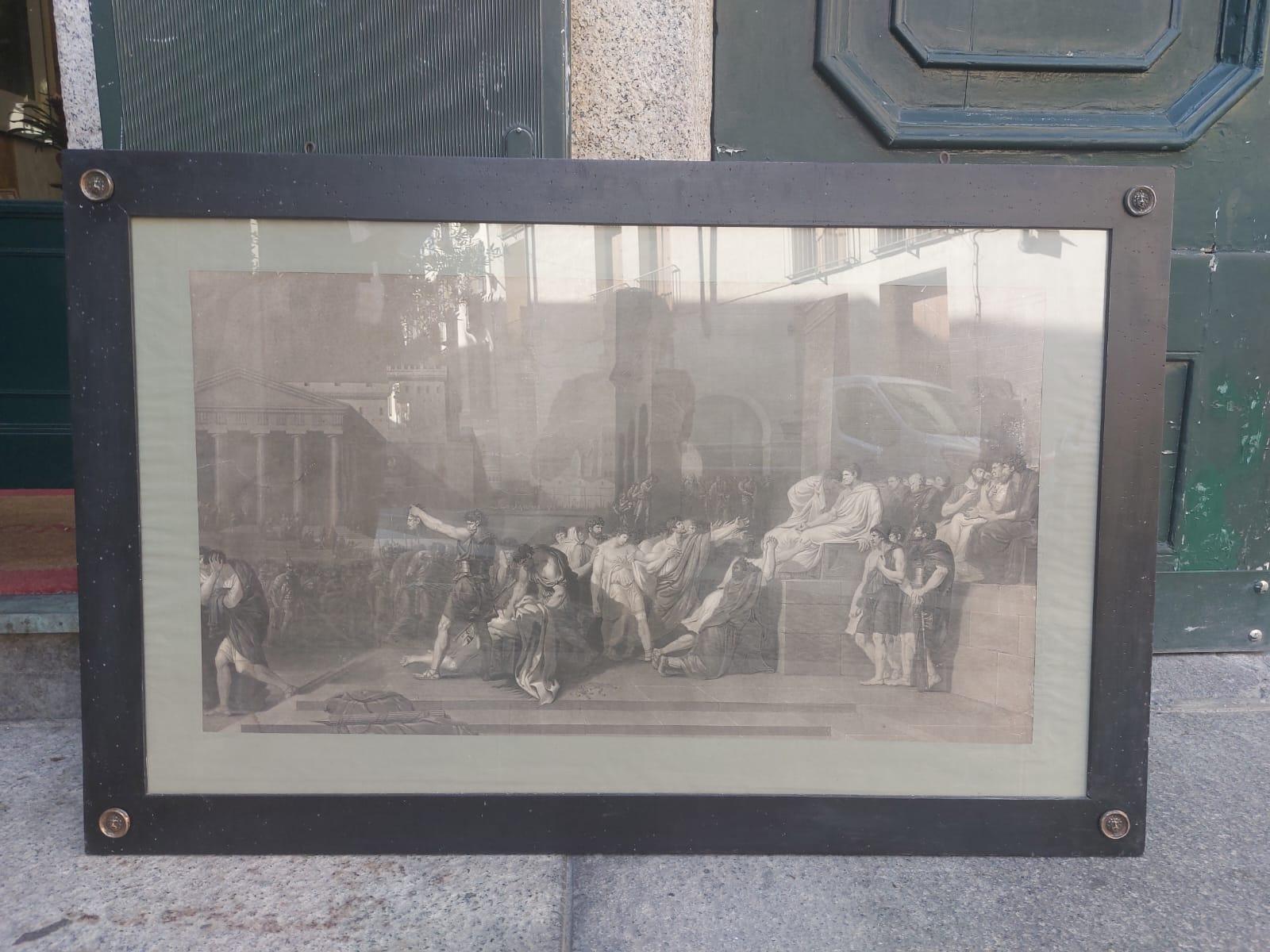 Neoclassical Revival Pair of engravings with historical subject- Guillaume Guillon Lethière For Sale