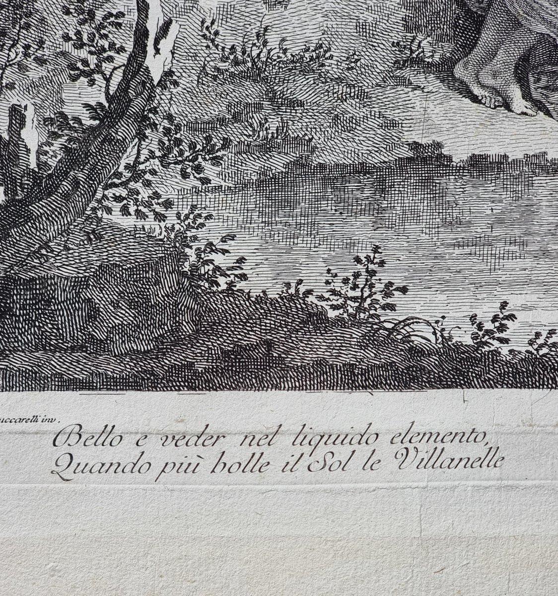 Coppia di incisioni calcografiche – Francesco Zuccarelli / Joseph Wagner – Venez in vendita 2