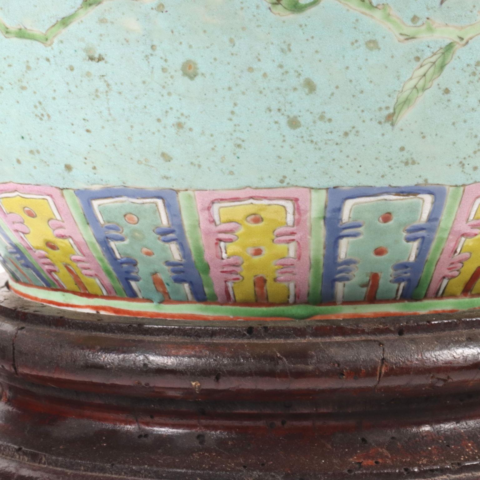 Chinese Coppia di Jardiniere Cina, en céramique, XX secolo en vente