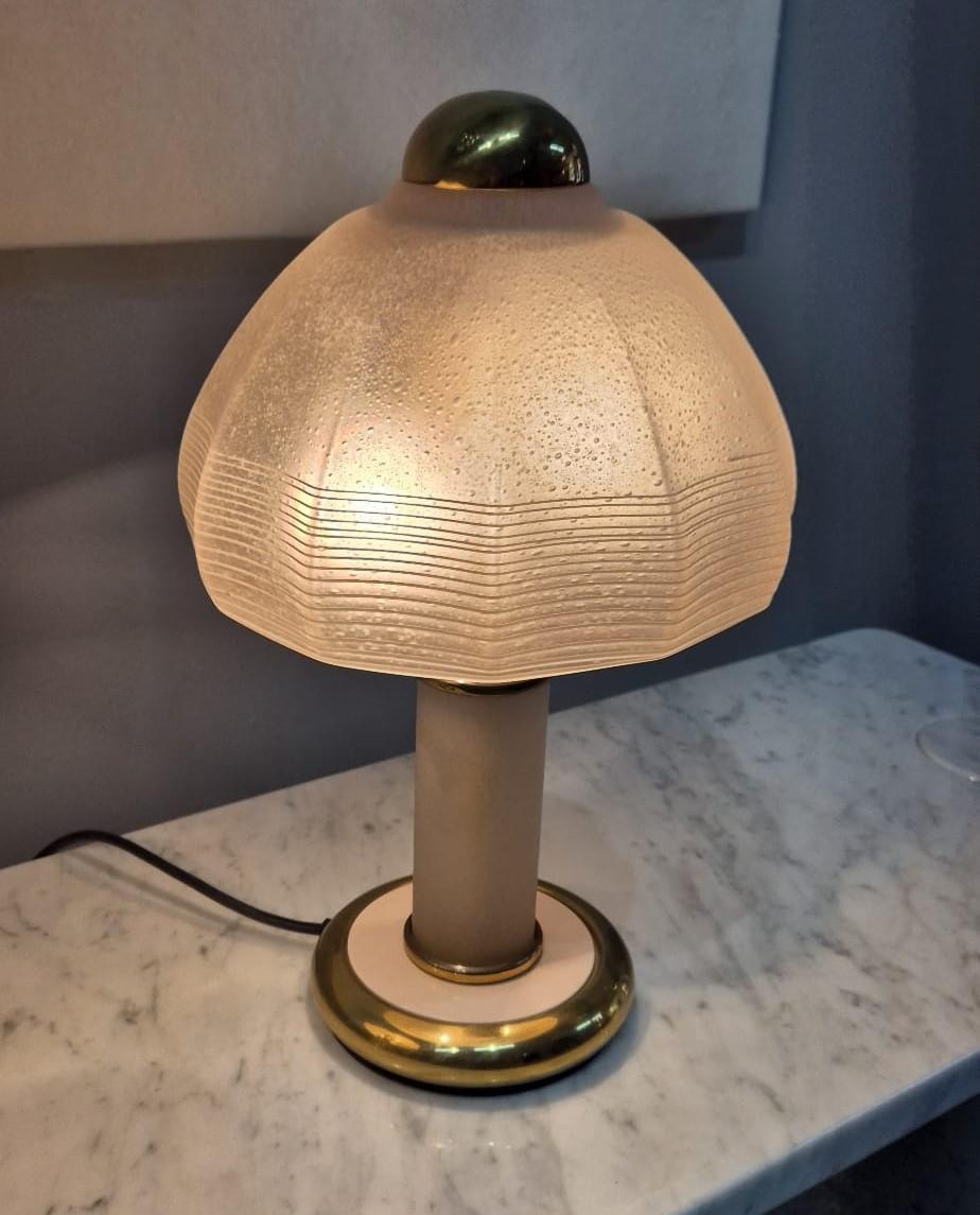 Coppia di lampada da tavolo aus vetro di Murano di F. Fabbian, Anni 70, Coppia di lampada da tavolo im Angebot 2