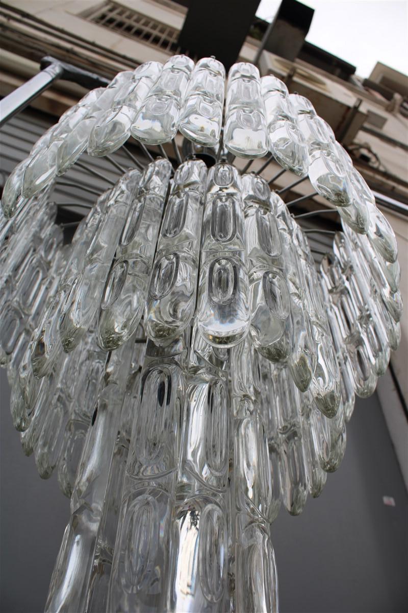 Coppia di Lampadari Stilkronen 1960 Oscar Torlasco Made in Italy Diamanti in vendita 7