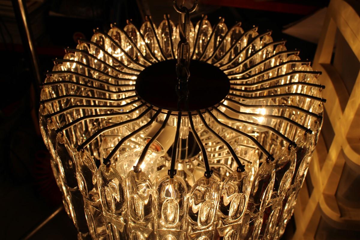 Coppia di Lampadari Stilkronen 1960 Oscar Torlasco Made in Italy Diamanti in vendita 12