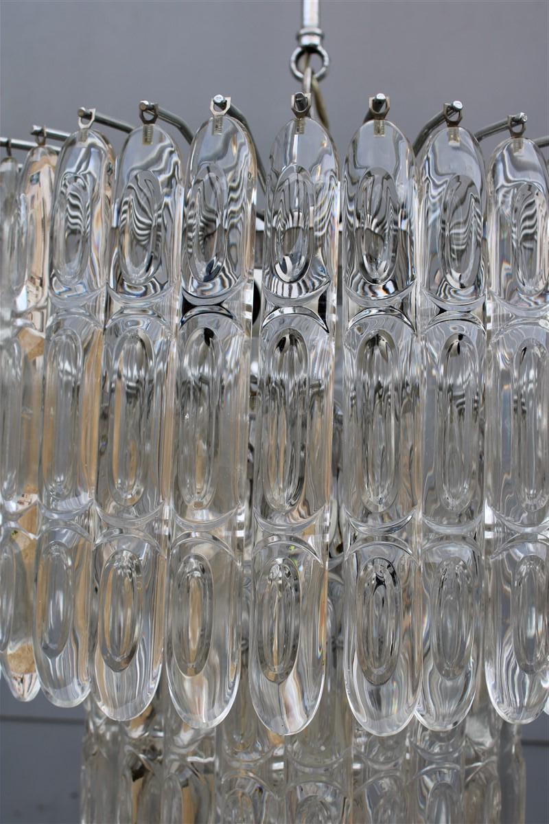 Coppia di Lampadari Stilkronen 1960 Oscar Torlasco Made in Italy Diamanti In condizioni buone in vendita a Palermo, Sicily