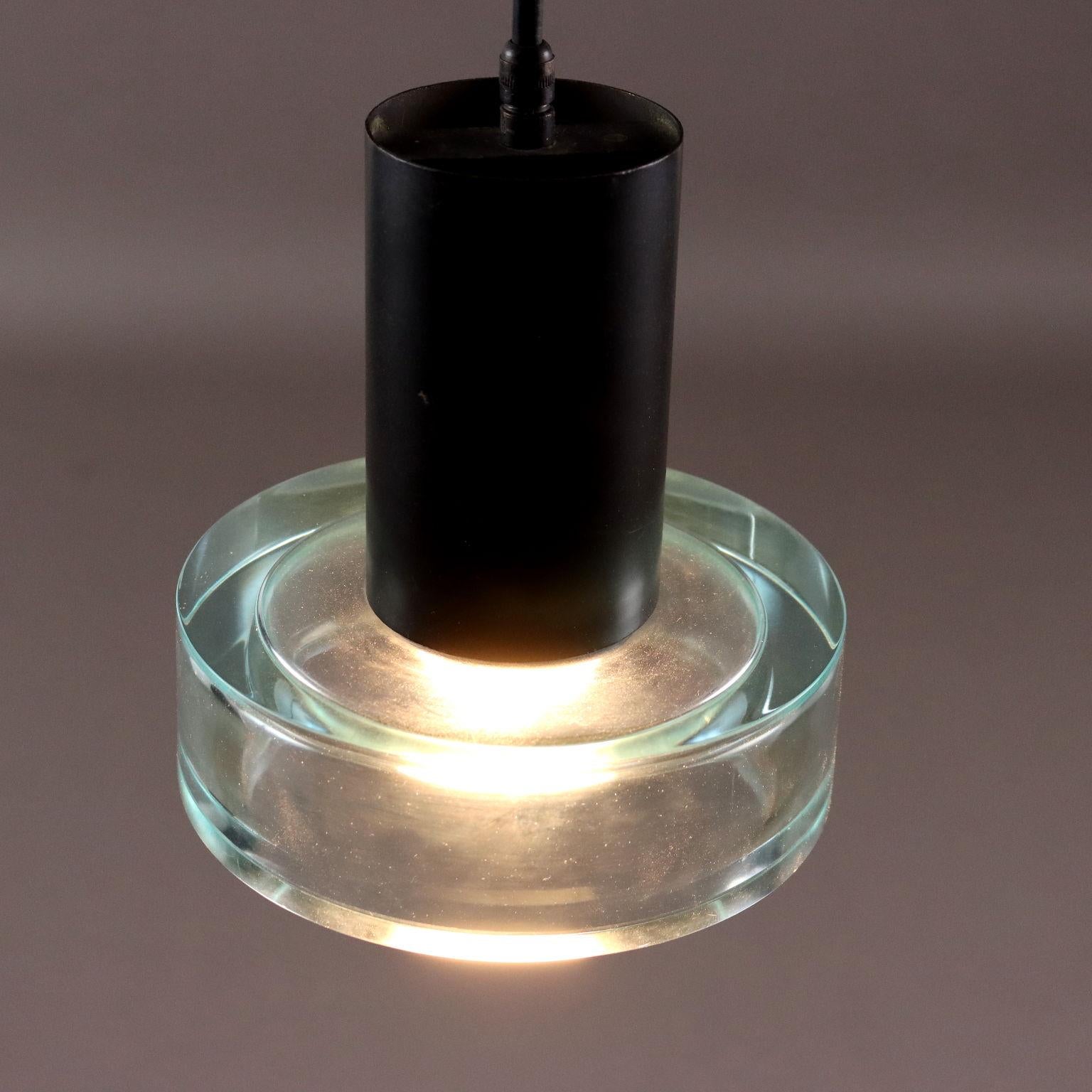 Italian Paire de lampes des années 1960 dans le style de Flavio Poli avec verre de Murano en vente