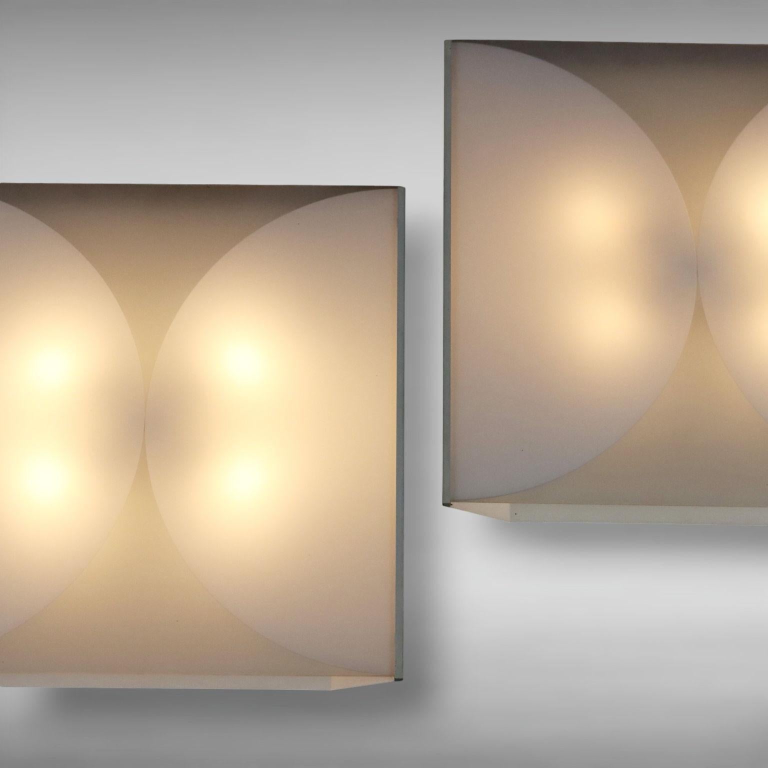 Mid-Century Modern Coppia di Lampade Clessidra di Bobo Piccoli per Fontana Arte Anni 70