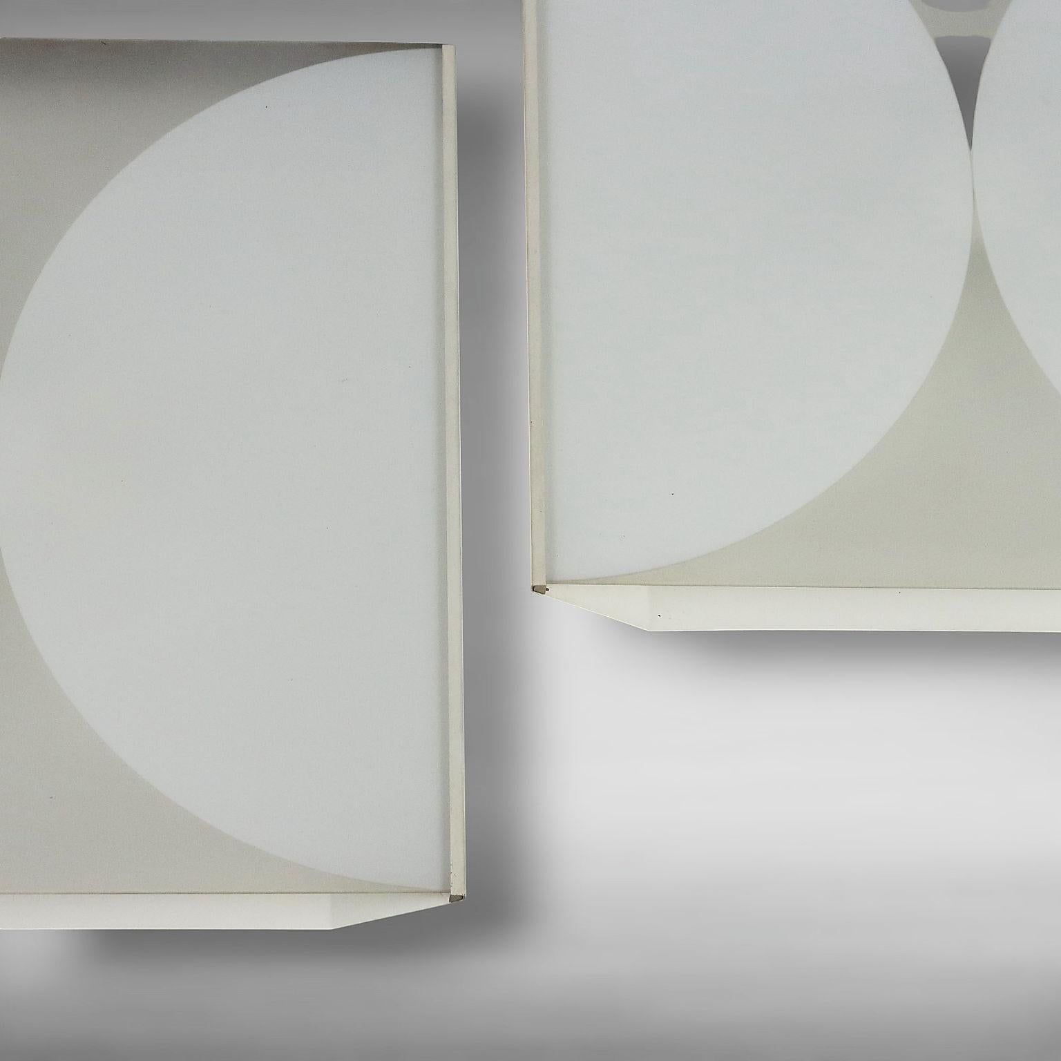 Metal Coppia di Lampade Clessidra di Bobo Piccoli per Fontana Arte Anni 70