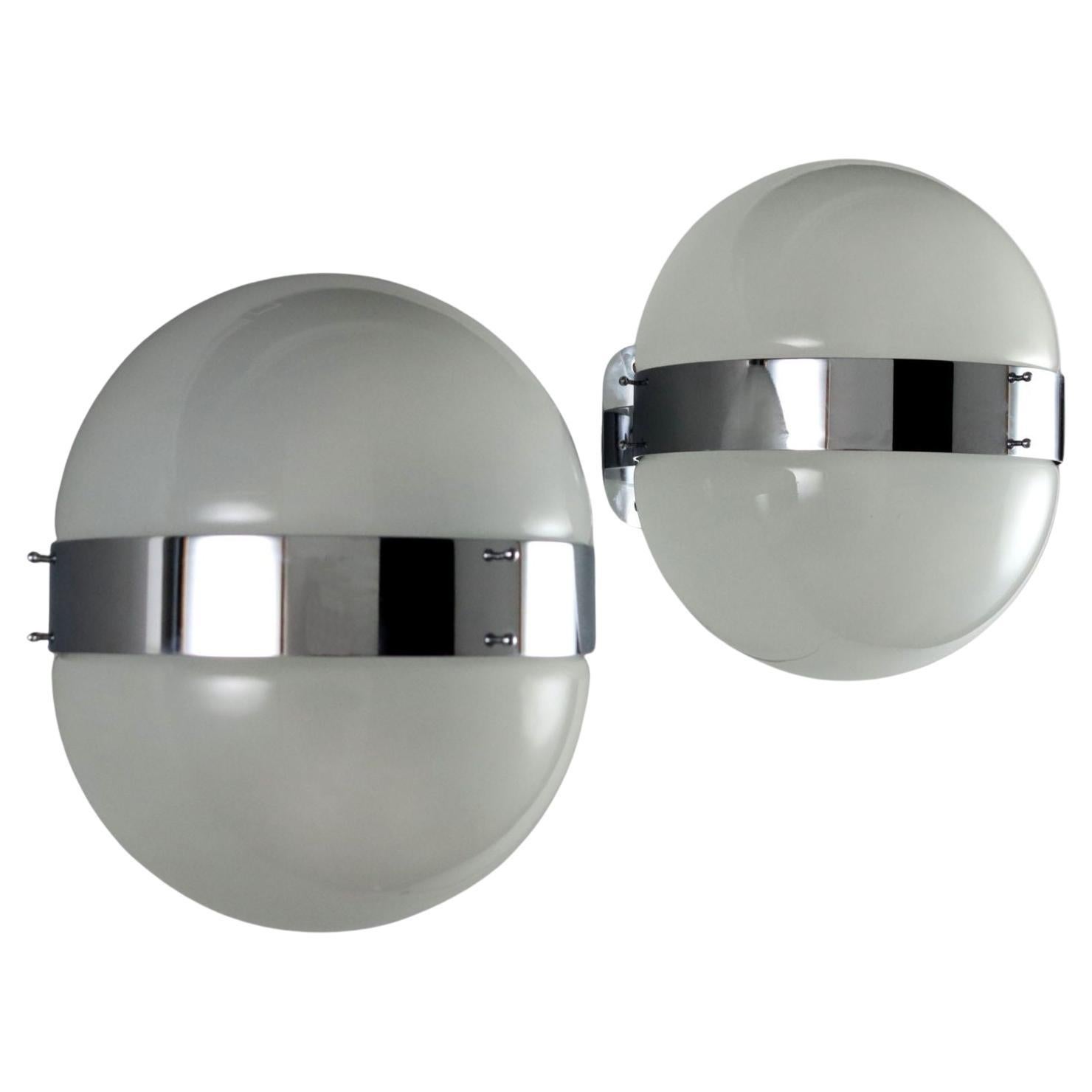 Pair of 'Clio' Lamps by Sergio Mazza for Artemide 1970s For Sale