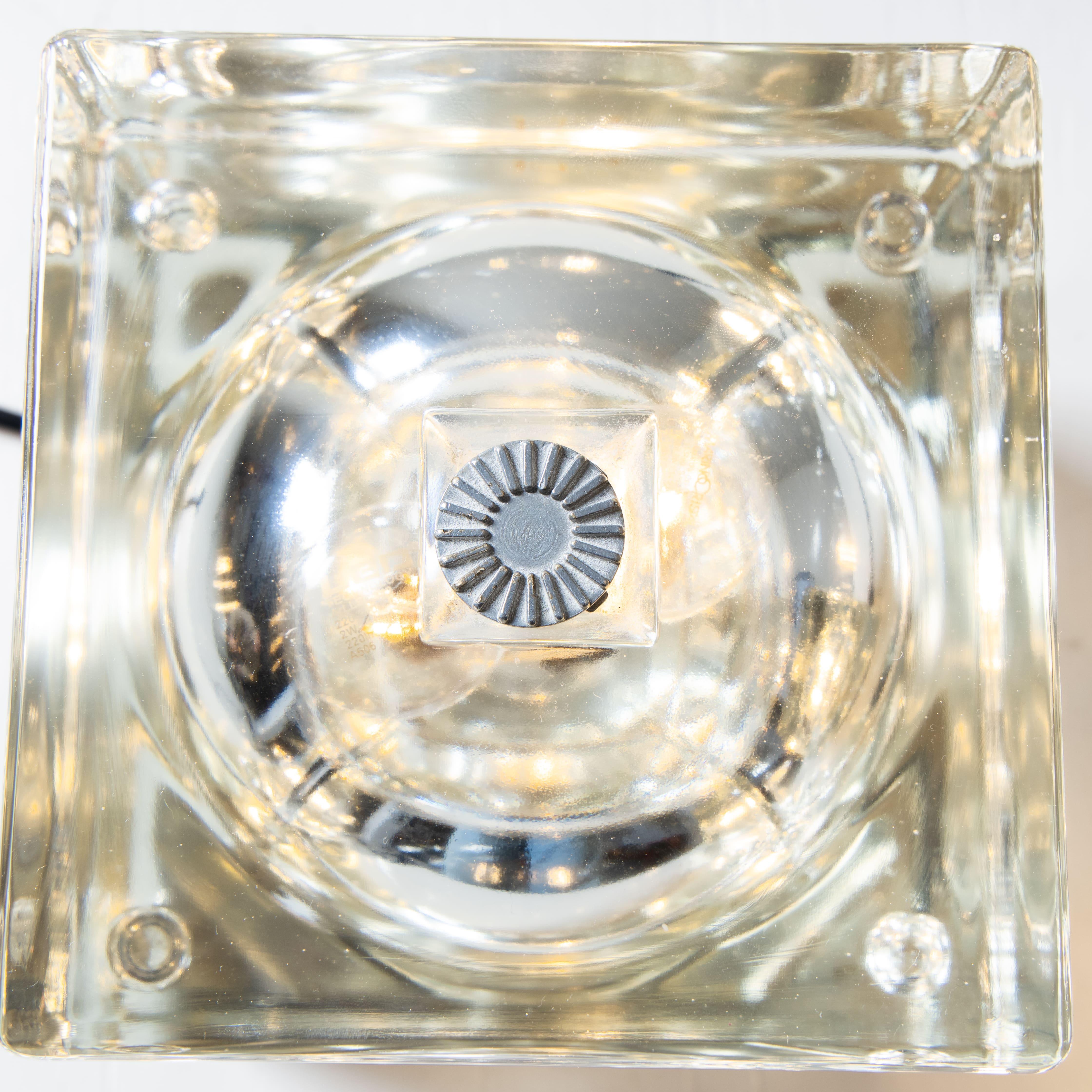 Cubosfera pair of lamps, Alessandro Mendini, Fidenza Vetraria For Sale 3