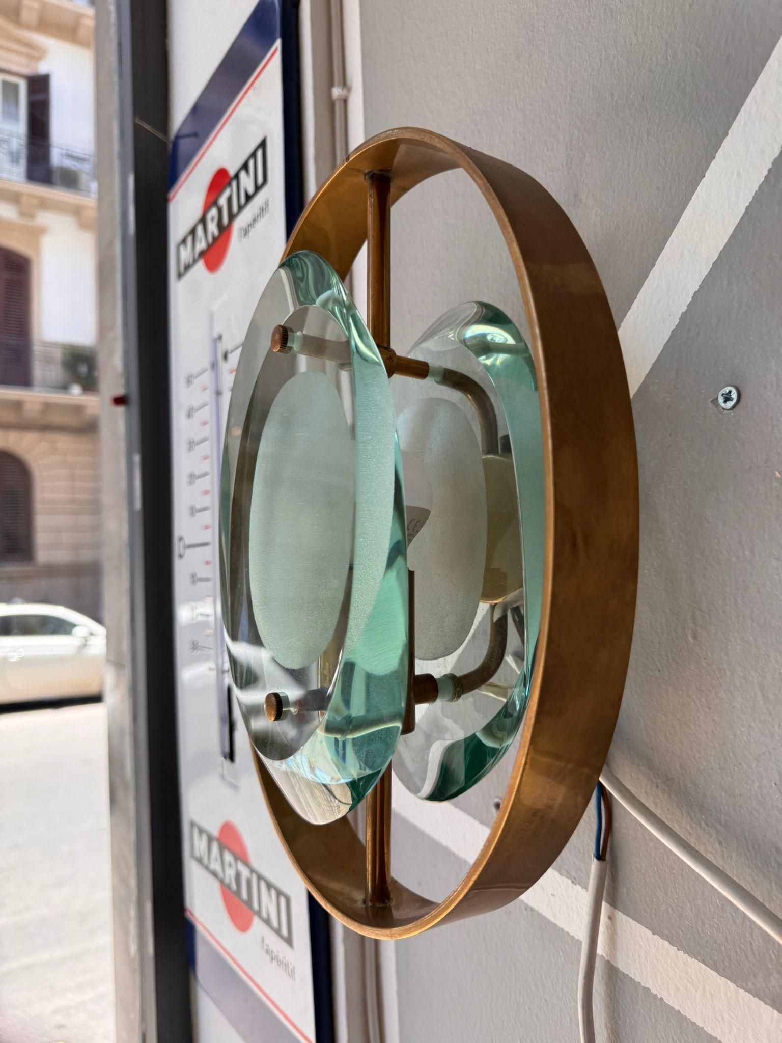 Coppia di lampade da parete Max Ingrand per Fontana Arte en vente 10