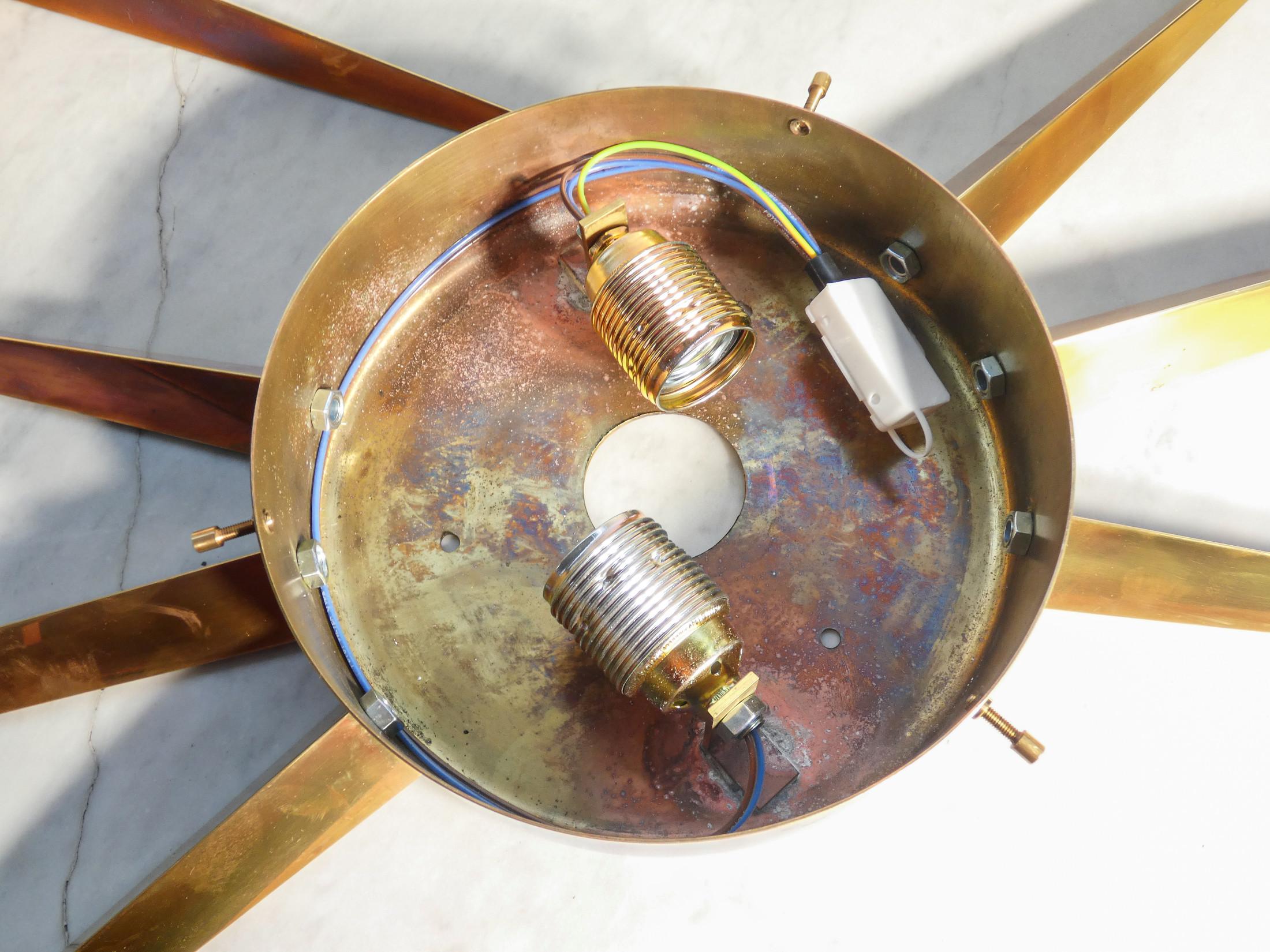 Pair of wall or ceiling lamps, design by Giò PONTI for ARREDOLUCE 6