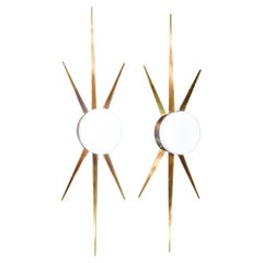 Pair of wall or ceiling lamps, design by Giò PONTI for ARREDOLUCE