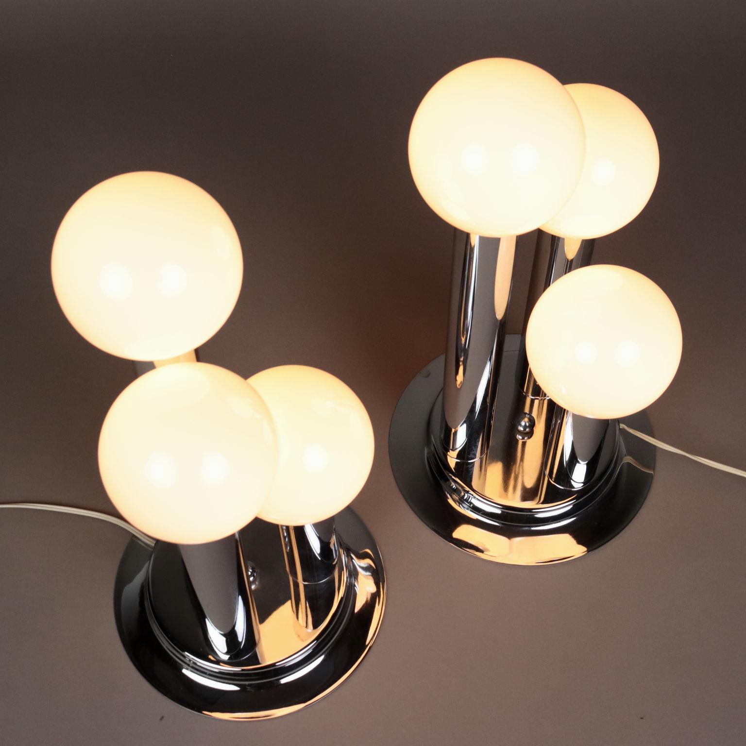 Italian Coppia di Lampade da Tavolo Anni 60-70 in vendita
