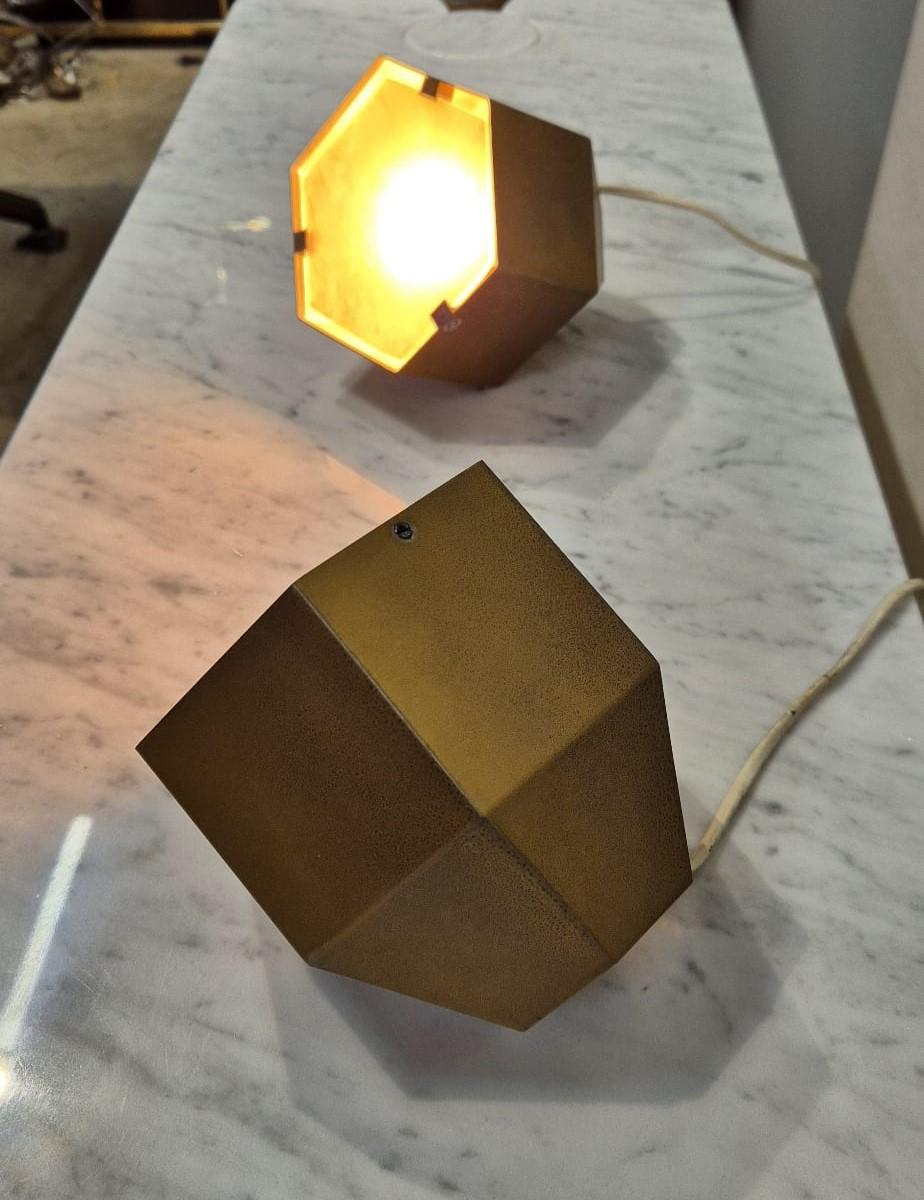Coppia di lampade da tavolo designer Max Ingrand per Fontana Arte For Sale 2