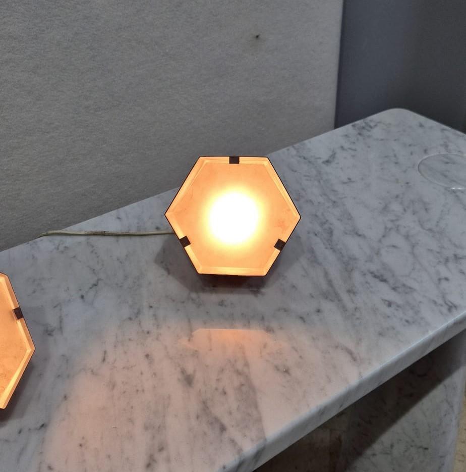 Coppia di lampade da tavolo designer Max Ingrand pour Fontana Arte en vente 3