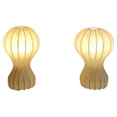 Pair of Gatto table lamps by Achille and Pier Castiglioni for Flos