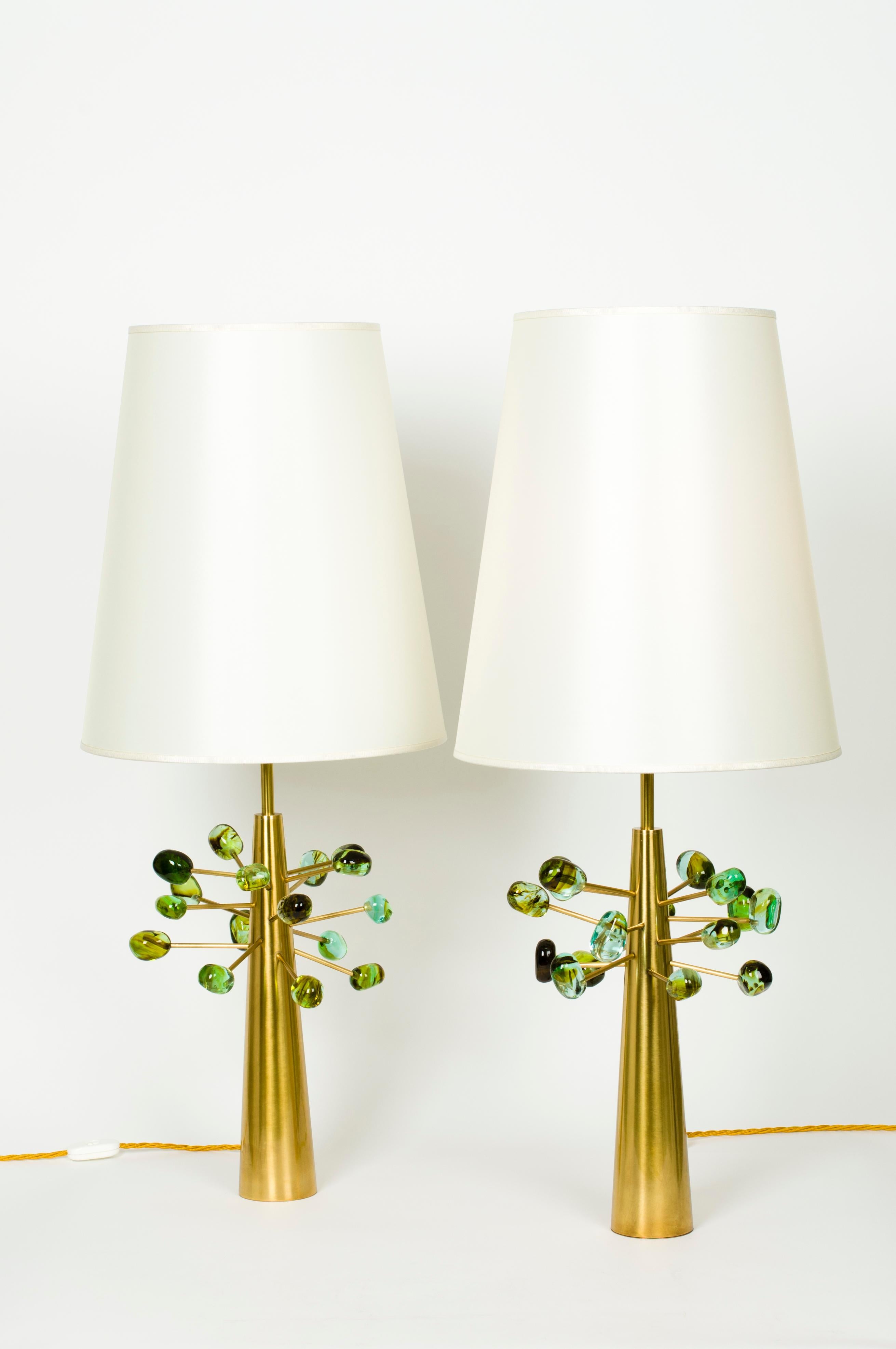 Paire de lampes de table 'GHIANDE ALGA' de Roberto Giulio Rida

Les lampes appartiennent à la collection 