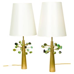 Pair of "GHIANDE ALGA" Table Lamps by Roberto Giulio Rida 
