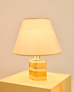 paar Messing-Tischlampen von Romeo Rega