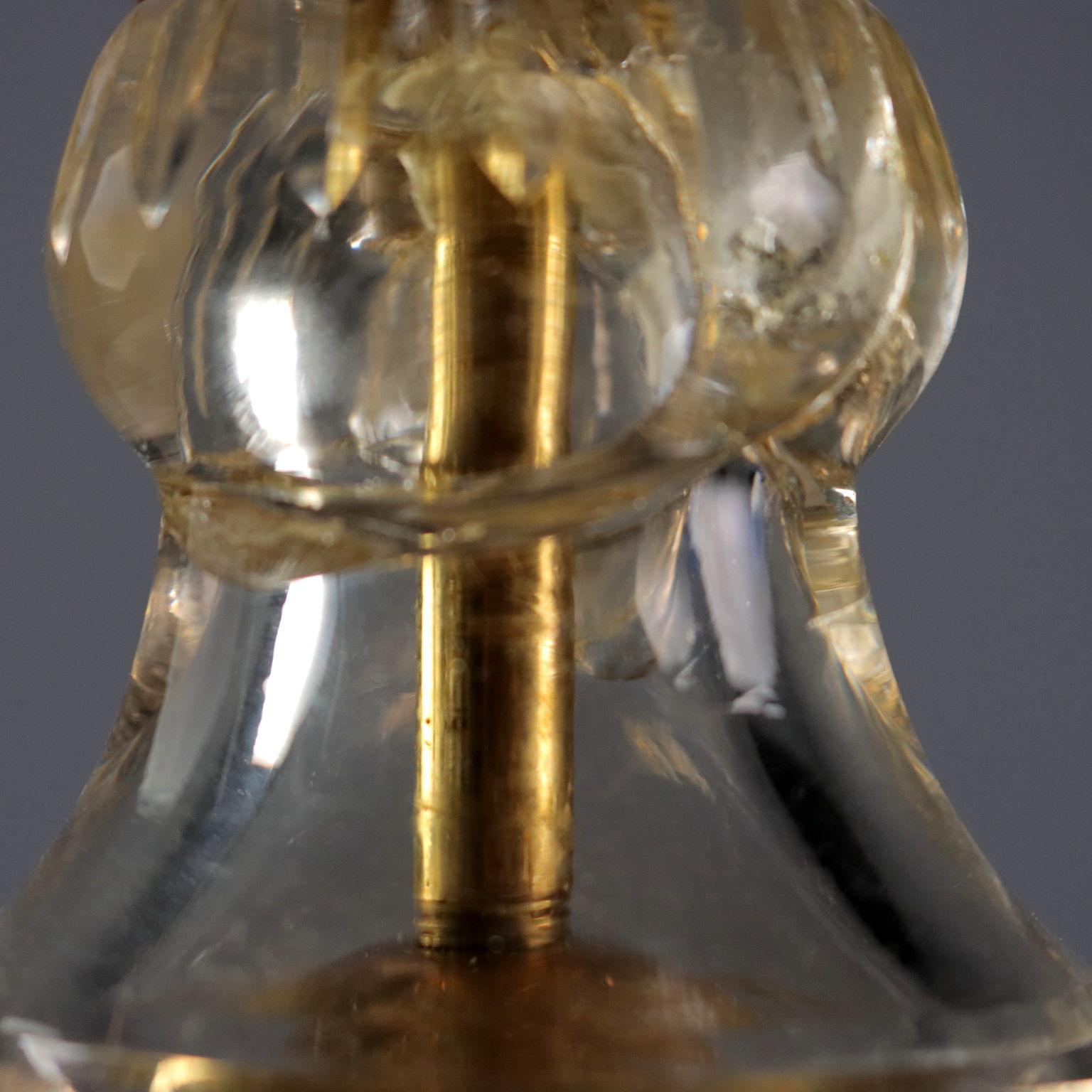 Paire de lampes de table en verre 20e siècle Italie en vente 5